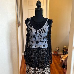 Torrid lace shear top size 1(xl) worn one time